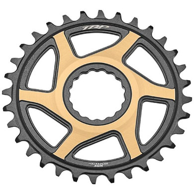 TRP Cinch Chainring CR-M9050 12spd Boost 3mm Offset Black/Gold