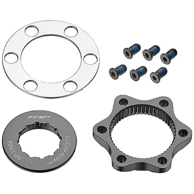 TRP Disc Brake Rotor Adaptor 6 Bolt to Centerlock 15-20mm Axle Black