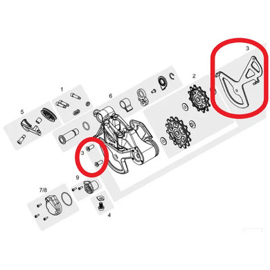 TRP Inner Cage Plate Replacement Kit RD-M9050