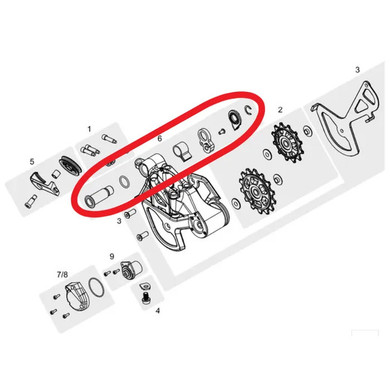 TRP Rear Derailleur B-Plate/Mounting Bolt Replacement Kit RD-M9050/M9070