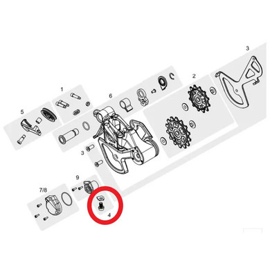 TRP Rear Derailleur Cable Anchor Kit RD-M9050/M9070