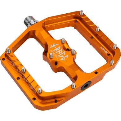 Burgtec Penthouse MK5 B-Rage Edition Flat Pedals Iron Bro Orange