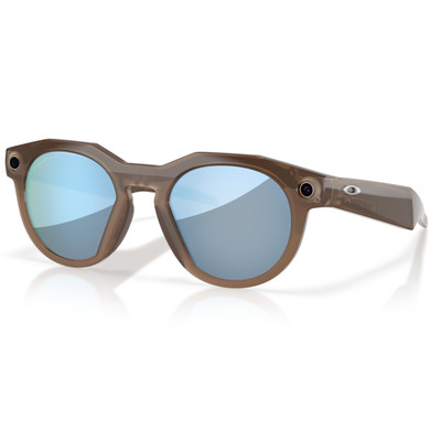 Oakley Meta HSTN Brown Smoke with Prizm Deep Water Polarised Lens