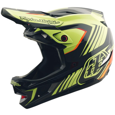 Troy Lee Designs D4 Polyacrylite Helmet Qualifer Black / Yellow