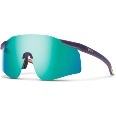 Smith Defy Sunglasses Matte Purple/Cinder/Hi Viz W/ ChromaPop Opal Mirror Lens