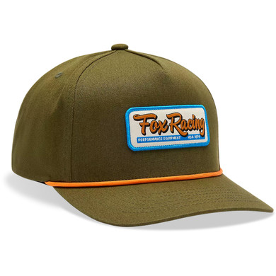 Fox Equipped Snapback Hat Olive Green