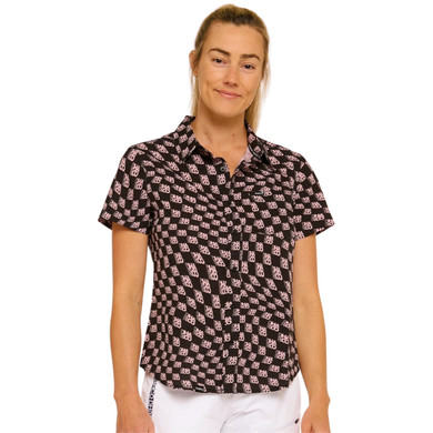 DHaRCO Womens Tech Party Shirt Check Please