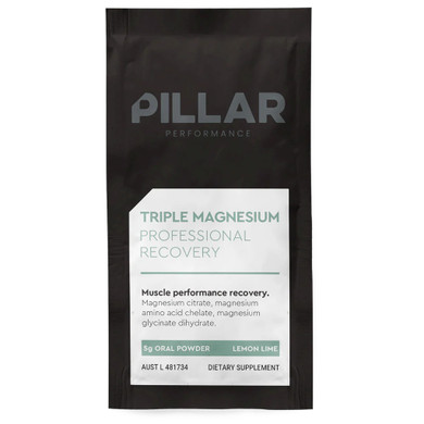 PILLAR Performance Triple Magnesium Recover Powder Lemon Lime Sachet 5g