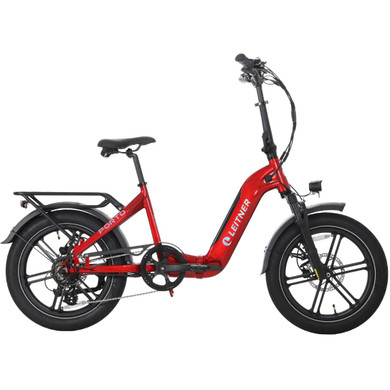 Leitner Porto 20' Fat Tyre Folding E-Bike Red 15Ah