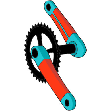 RideWrap Covered Protection MTB Crank Kit Gloss