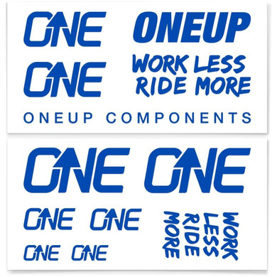 OneUp Components Handlebar Decal Kit Blue