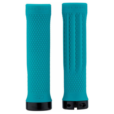 OneUp Components Lock-On Grips Turquoise