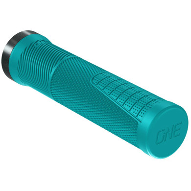 OneUp Components Thin Lock-On Grips Turquoise