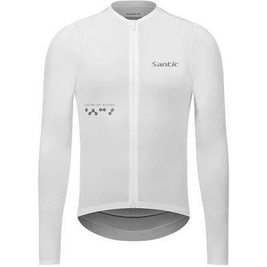 Santic Jersey Fusheng Long Sleeve White