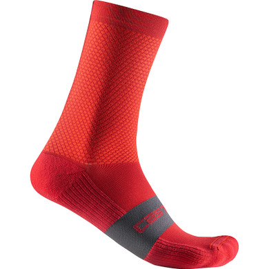 Castelli Espresso 15 Socks Rich Red
