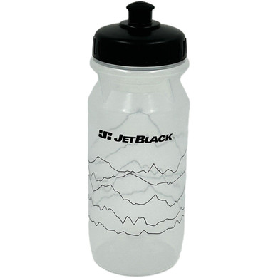 JetBlack Comp Bottle Clear w/Black Lid 600ml