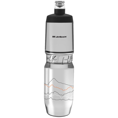 JetBlack Icon Bottle Clear w/Black Lid 900ml