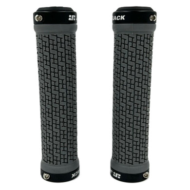 JetBlack Pin Lock-On Grips Grey/Black