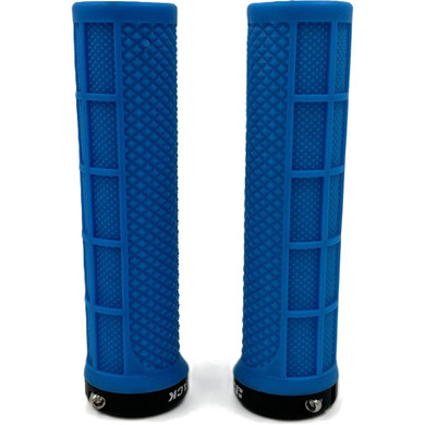 JetBlack Staple Lock-On Grips Blue/Black