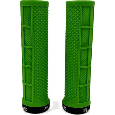 JetBlack Staple Lock-On Grips Green/Black
