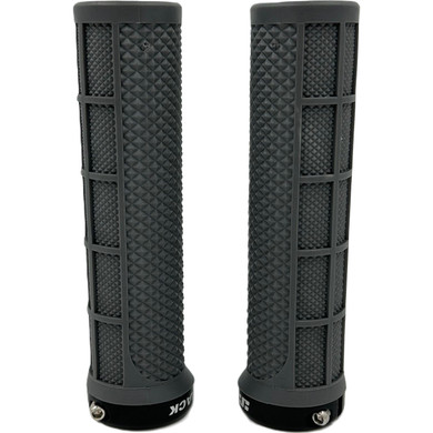 JetBlack Staple Lock-On Grips Grey/Black