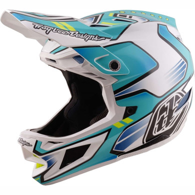 Troy Lee Designs D4 AS Composite Helmet Crest Real Teal