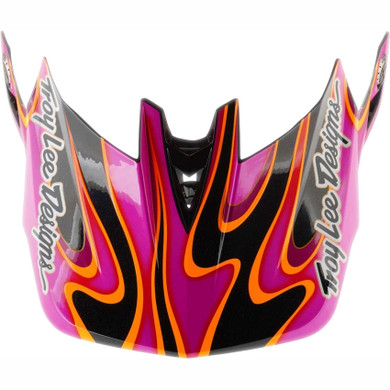 Troy Lee Designs D4 Visor Torched Carbon / Magenta