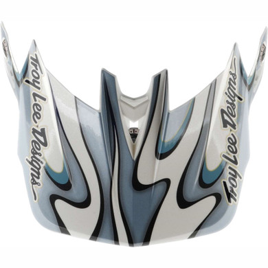 Troy Lee Designs D4 Visor Torched White / Silver