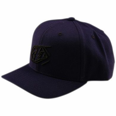 Troy Lee Designs Signature Flat Bill Snapback Hat Indigo