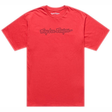 Troy Lee Designs Signature Youth Short Sleeve Tee Scarlet