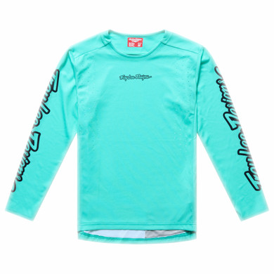 Troy Lee Designs Youth Sprint Pro Long Sleeve Jersey Mono Real Teal
