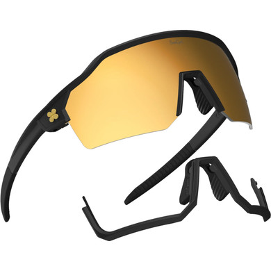 Sungod Velans Matte Black with Gold Lens