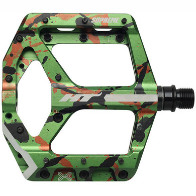 HT Components Supreme Alloy Pedals Green Camo