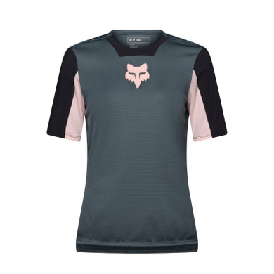 Fox Defend Short Sleeve Womens Jersey Creation Deep Cobalt