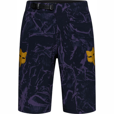 Fox Ranger Shorts Image Print Plum