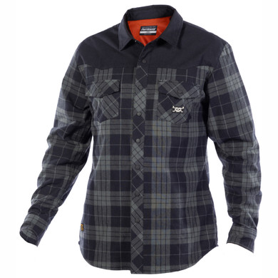 Fasthouse Adapt Long Sleeve Tech Flannel Black/Grey