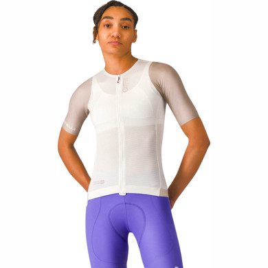 Castelli Corretto Womens Jersey Ivory/Clay-Black