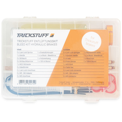 Trickstuff Bleedkit W/ Bleed Block and 100ml Bionol Brake Fluid
