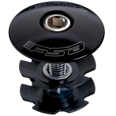FSA Star Nut and Top Cap 1-1/8" Black