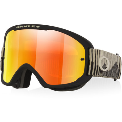 Oakley O Frame Pro 2.0 MTB Goggles Black Sand W/ Fire Iridium Lens