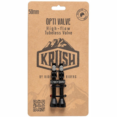 Krush Tubeless Opti Valve 50mm Black