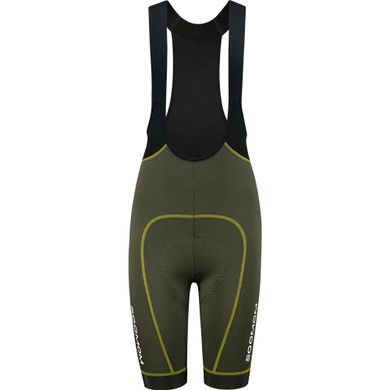 Soomom Womens Race Bib Shorts Army Green
