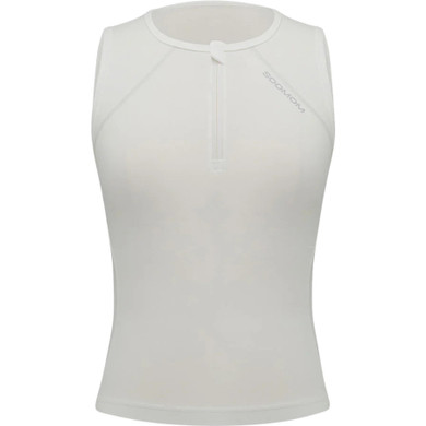 Soomom Womens Sleeveless Base Aero Vest White Drift