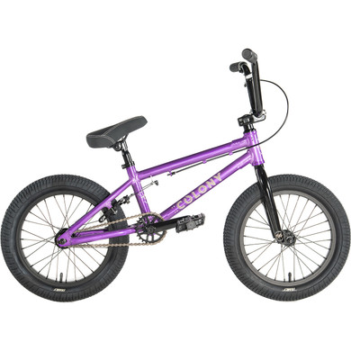 Colony Horizon 16" Freestyle BMX Bike Clear Purple