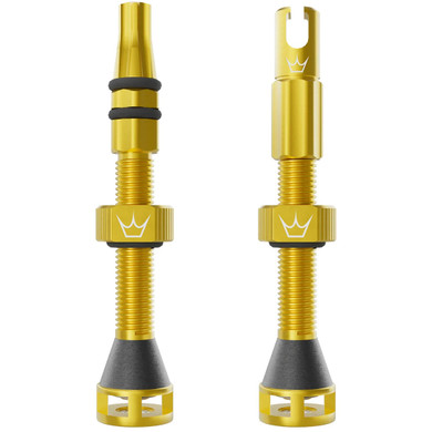 Peaty's Holeshot Fast Flow Tubeless Valves 60mm Gold