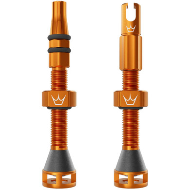 Peaty's Holeshot Fast Flow Tubeless Valves 60mm Mango