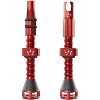 Peaty's Holeshot Fast Flow Tubeless Valves 60mm Red