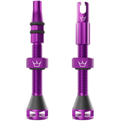 Peaty's Holeshot Fast Flow Tubeless Valves 60mm Violet