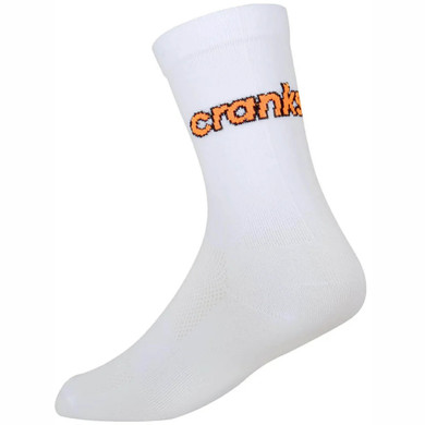 Caffeine and Cranks Socks Cranks Logo Fluro