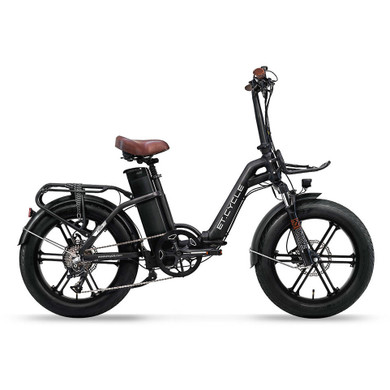 ET Cycle F1000 Folding E-Bike Matte Black 20"